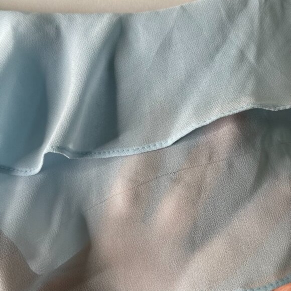 Mori Lee Women's Light Blue Bridesmaid Wedding Maxi Dress Size 10 - Picture 7 of 16